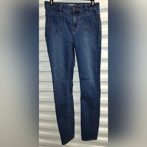 Free People FP Skinny Jeans Women's Size 30 Medium Mom Stretch Denim Blue